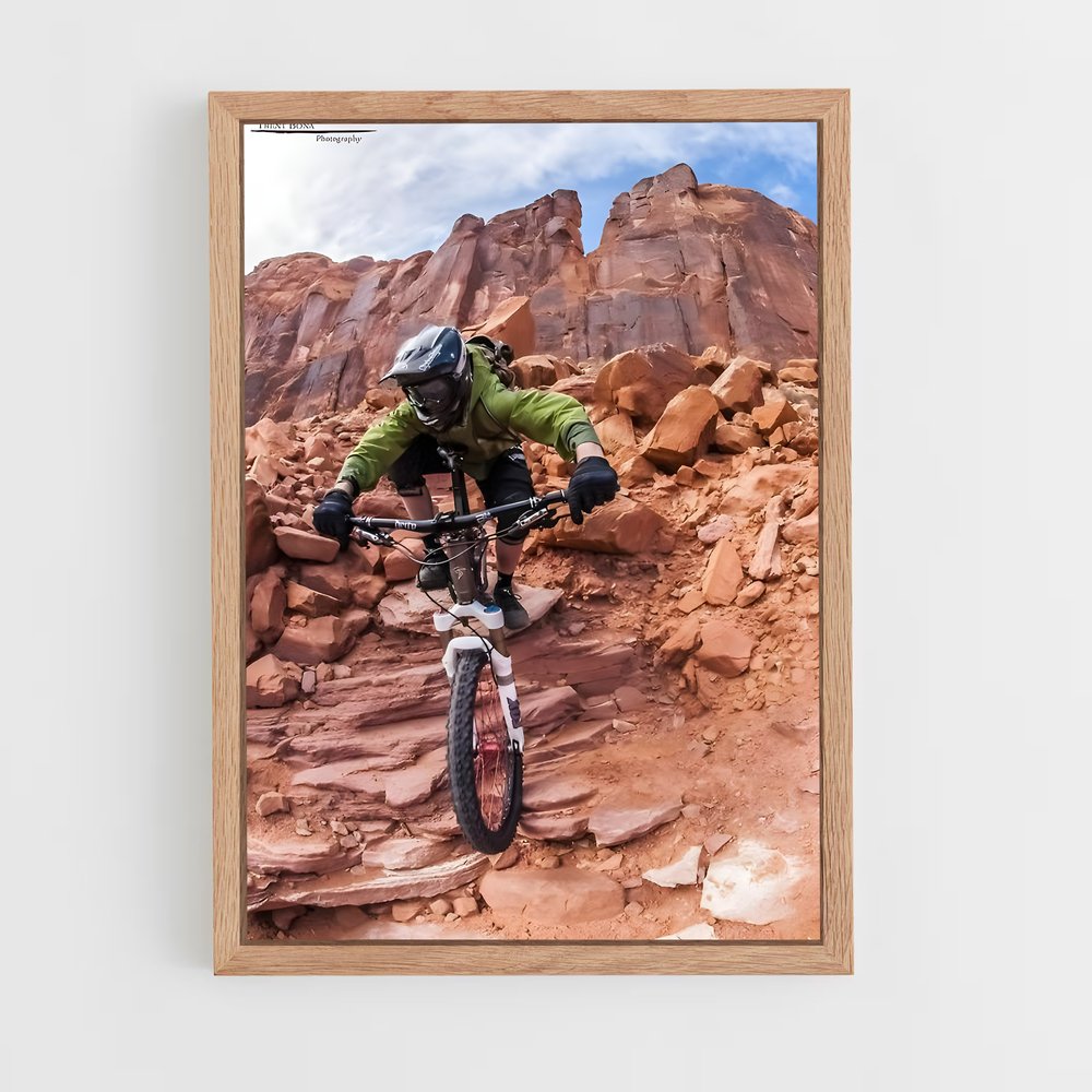 Poster Descente Sauvage – affiche Cyclisme (vue 4)
